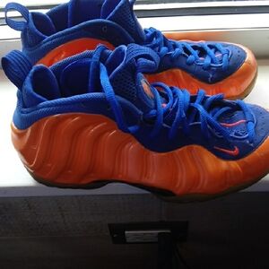 Nike Men's Sneakers in Blue and Orange